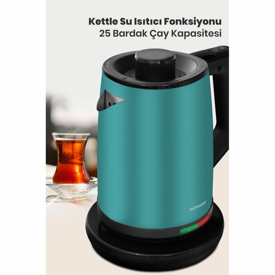 Goldmaster Teachef In-6302Y Çay Makinesi Yeşil