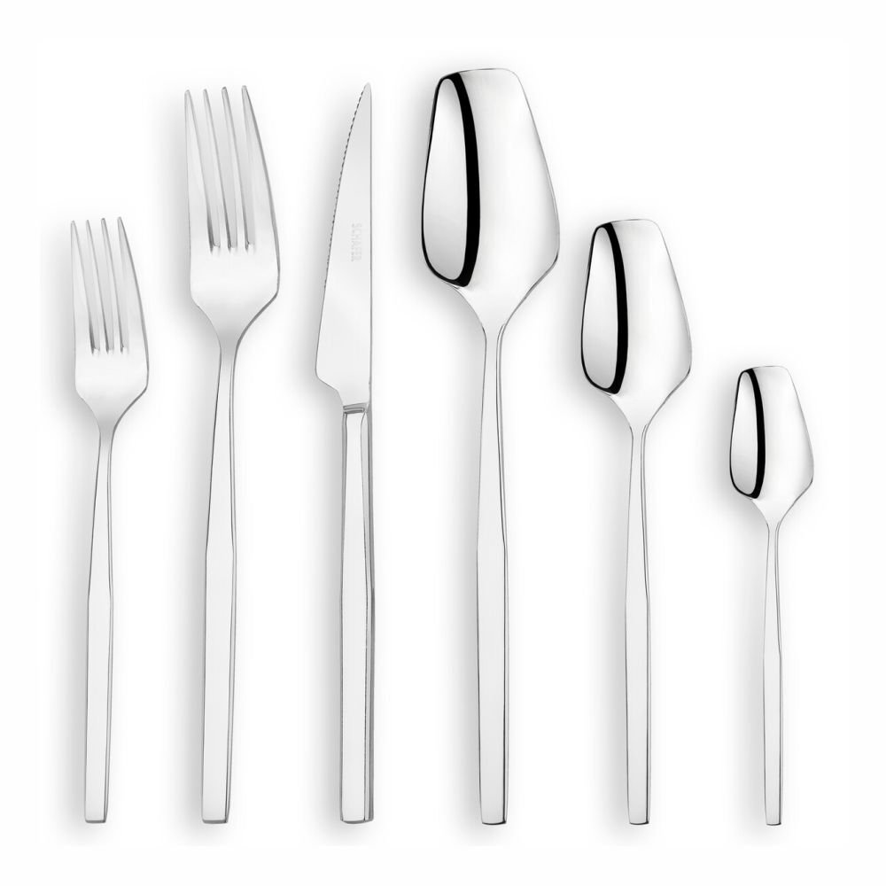 Schafer Sharp 72 Parça Çatal Kaşık Bıçak Takımı-Gümüş