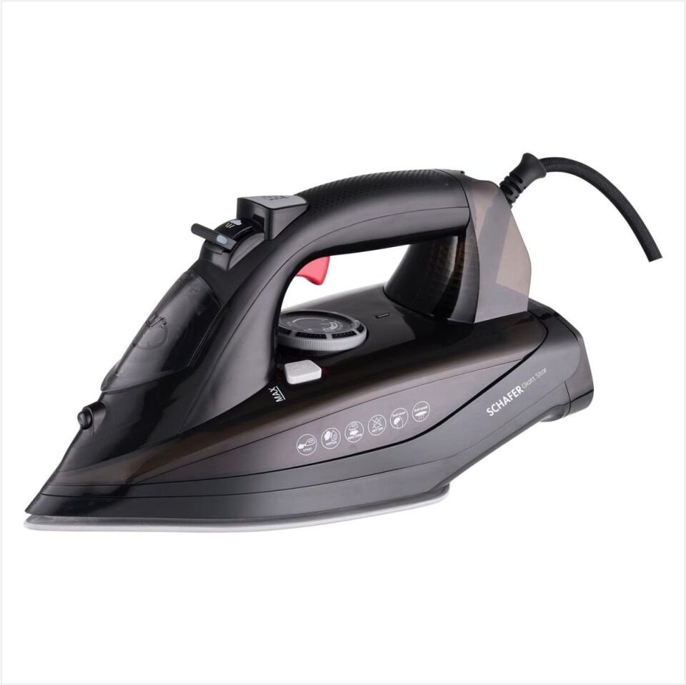 Schafer Glatt Star Buharlı Ütü-Siyah