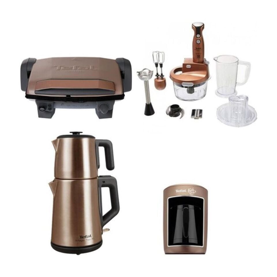 Tefal Bronze Gold 4'lü Elektronik Çeyiz Paketi