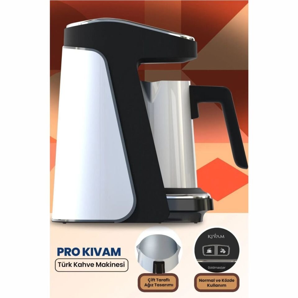 Goldmaster Prokıvam Gm-9900B Türk Kah.Mak.Beyaz