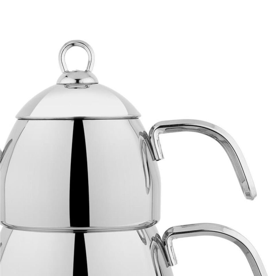 Schafer Brilla Çelik Çaydanlık Takımı 3 Parça-Inox