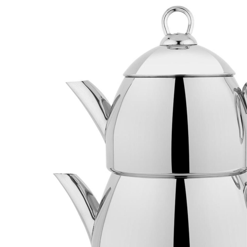 Schafer Brilla Çelik Çaydanlık Takımı 3 Parça-Inox