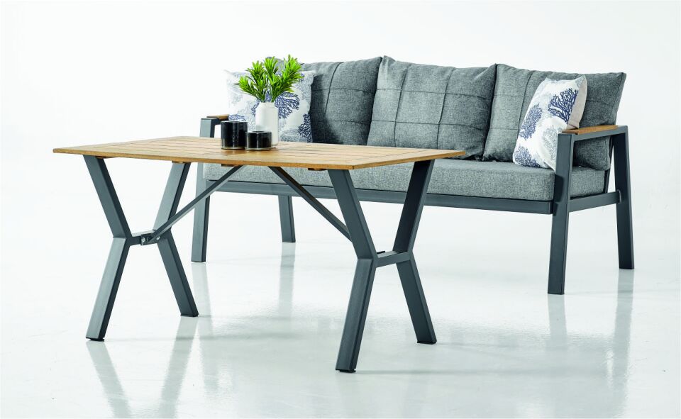 Terazzi Efes 68X140 Midi Bahçe Oturma Grubu