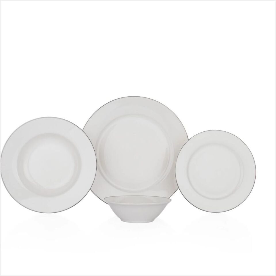 Schafer Fiesta Yemek Takımı 24 Parça Platin