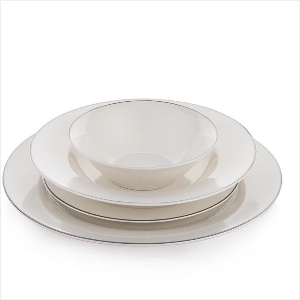 Schafer Fiesta Yemek Takımı 24 Parça Platin