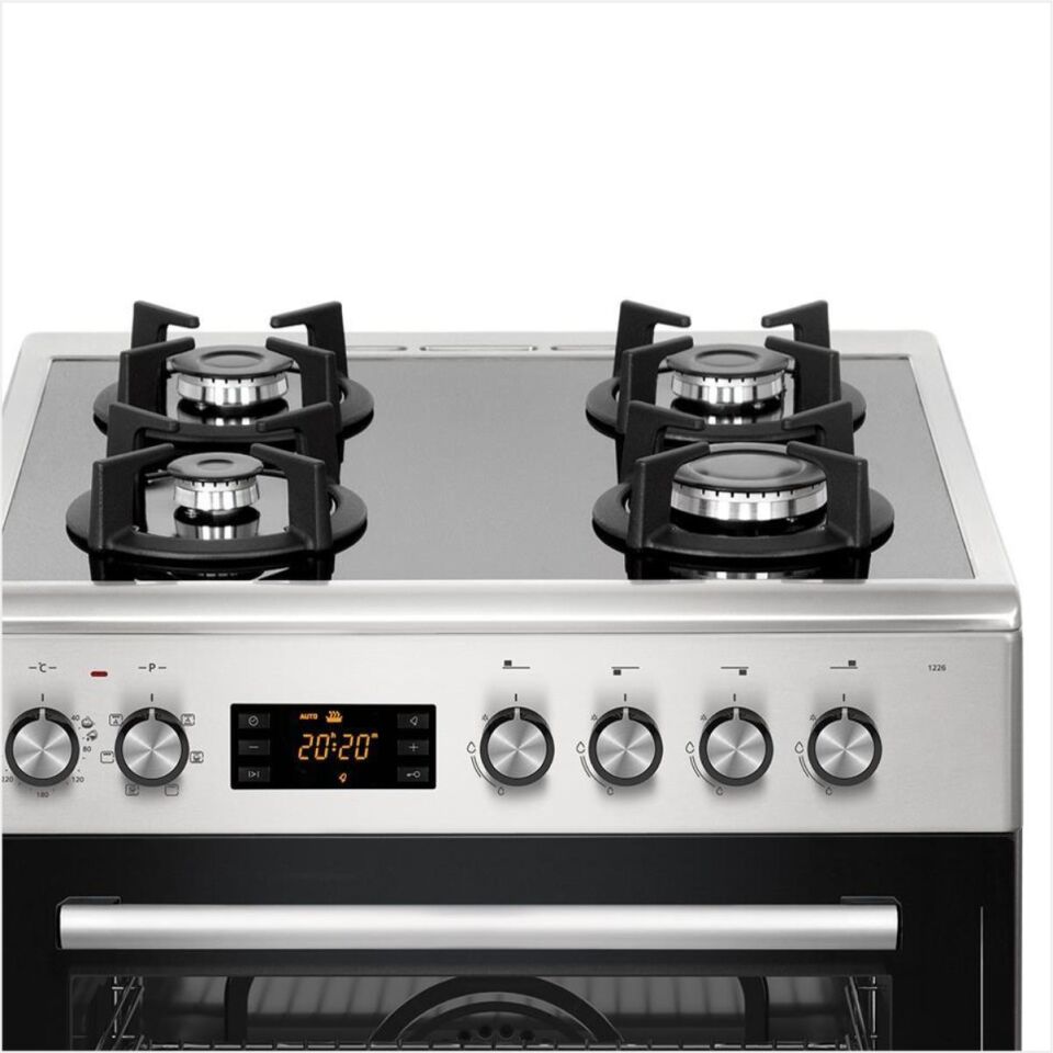 Simfer 1226 4G Multı Fonk. Inox Cam Tabla Fırın (Dıgıtal Saat+Tel Raf) Tam Boy Fırın