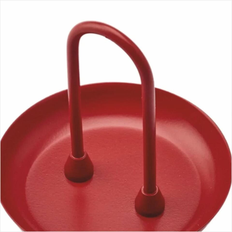 EMSAN VERDA KIRMIZI KÜÇÜK METAL SUNUMLUK 12 CM