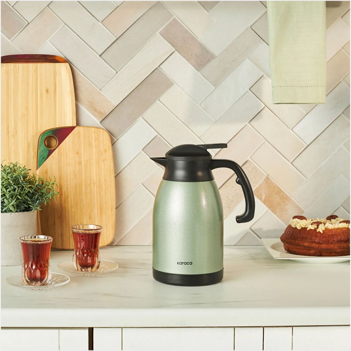 Karaca Termoluxe Termos 2 L Yeşil