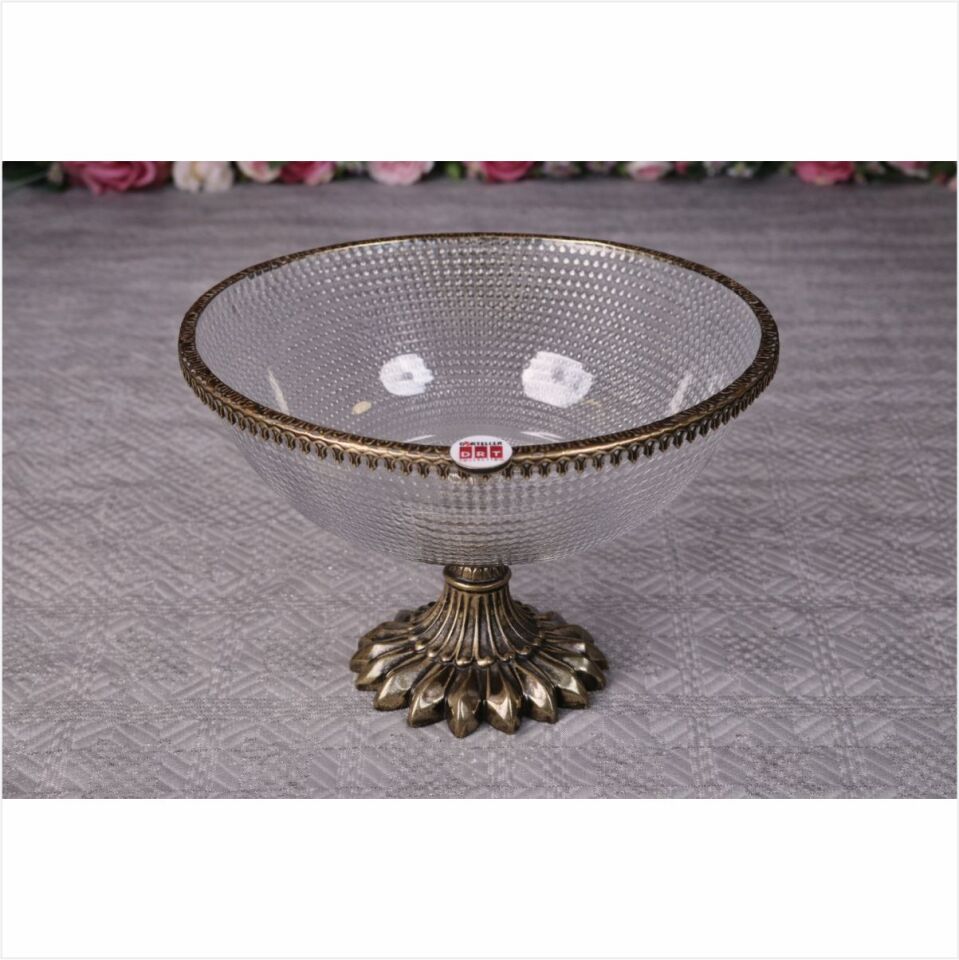 DRT*6326  OTTOMAN 24 CM LÜKS AYAKLI TELLİ ESKİTME MEYVELİK
