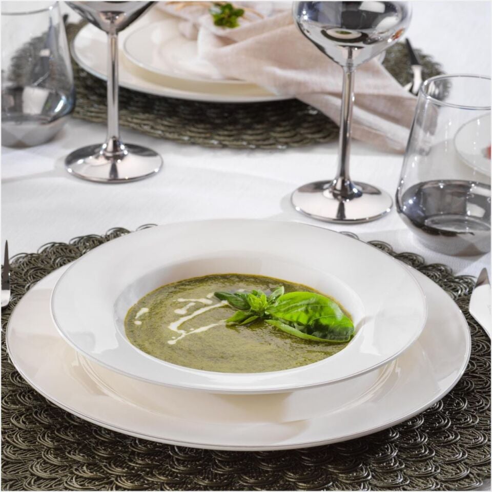 SCHAFER FİESTA YEMEK TAKIMI 24 PARÇA PLATİN