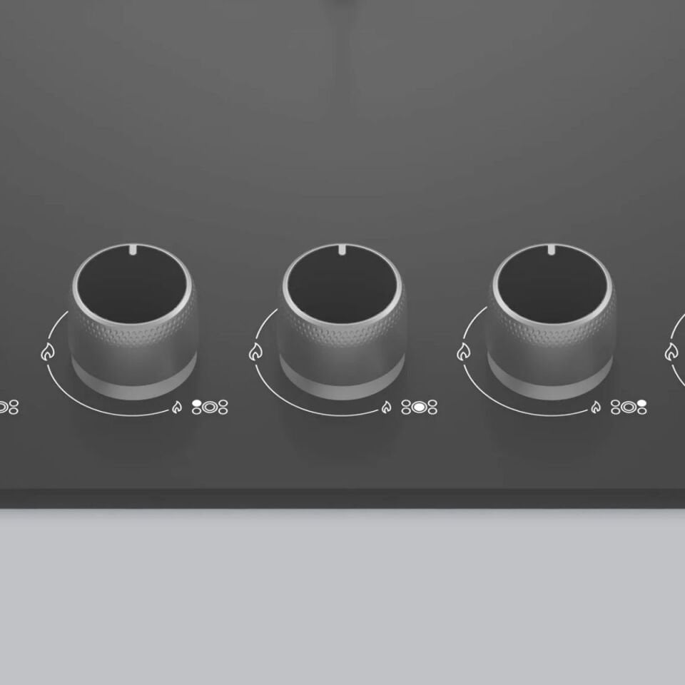 Profilo ON27Q9O12D Wok Gözlü Gri Cam Ankastre Ocak