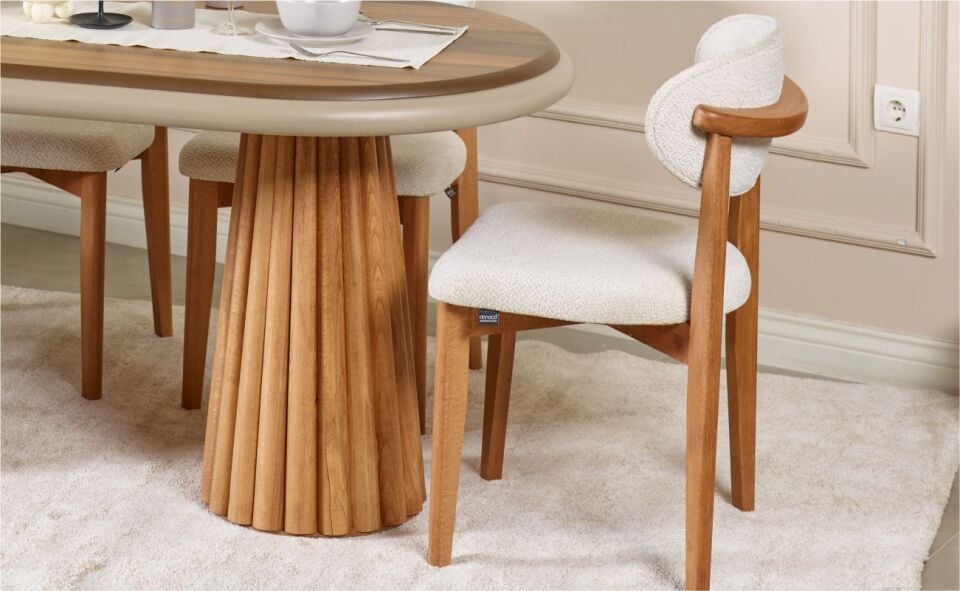 Alvino Somera Sandalye Krem