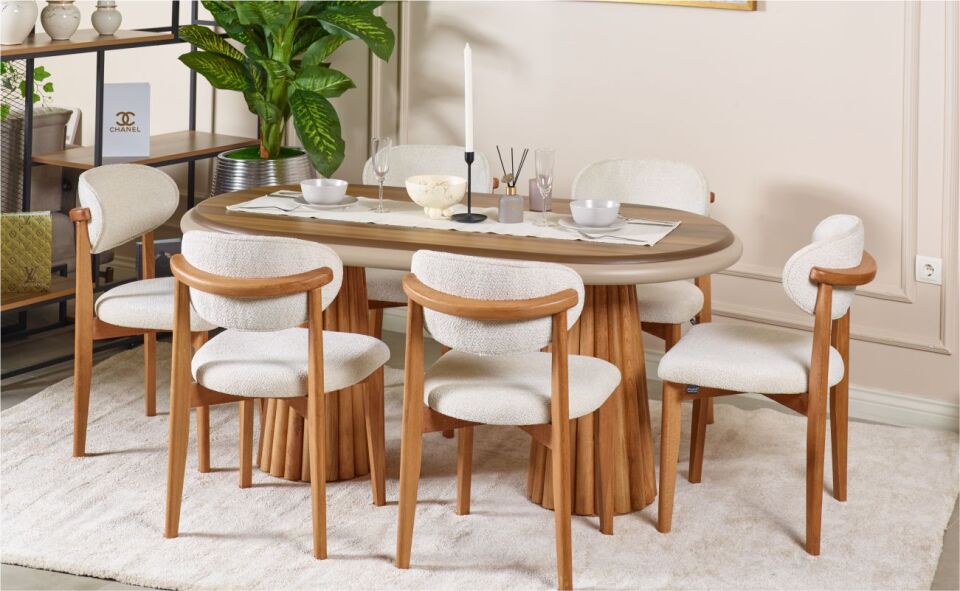 Alvino Somera Sandalye Krem