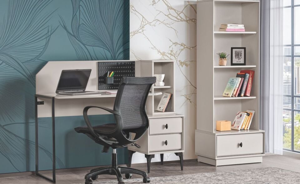 Piyano Etro Grey Çalışma Masası Üst