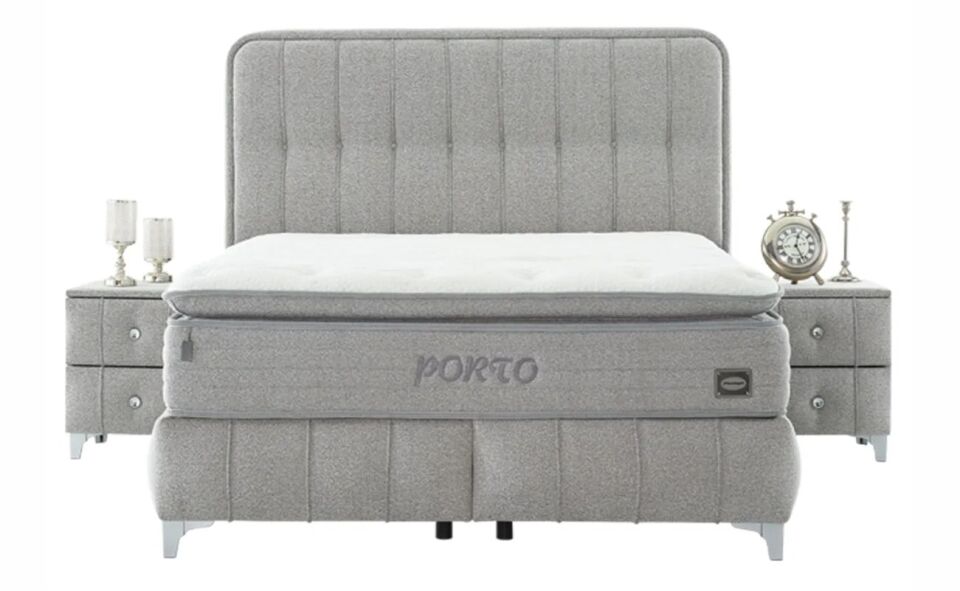 Lumera 160X200  Baza Set Bukle Gri Siyah