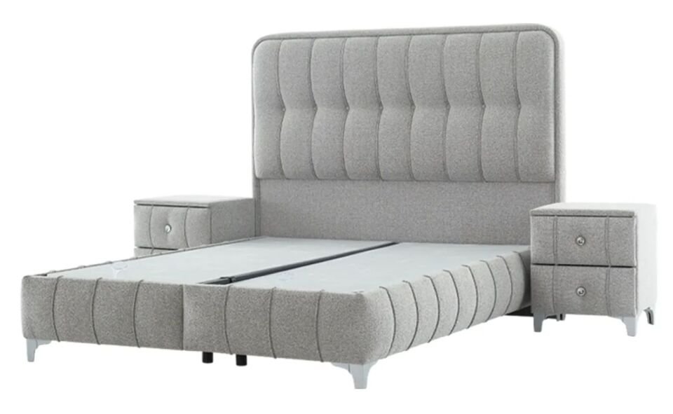 Lumera 160X200  Baza Set Bukle Gri Siyah