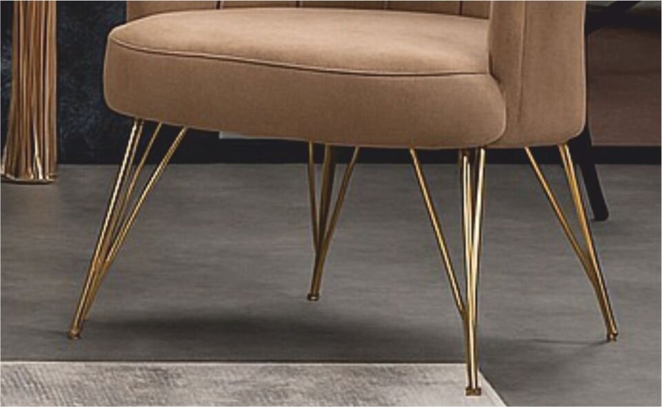 Azra Papatya Çay Seti 2+1+1 Baybface 05 Kapıcıno (Ayaklar Gümüş Olacak)