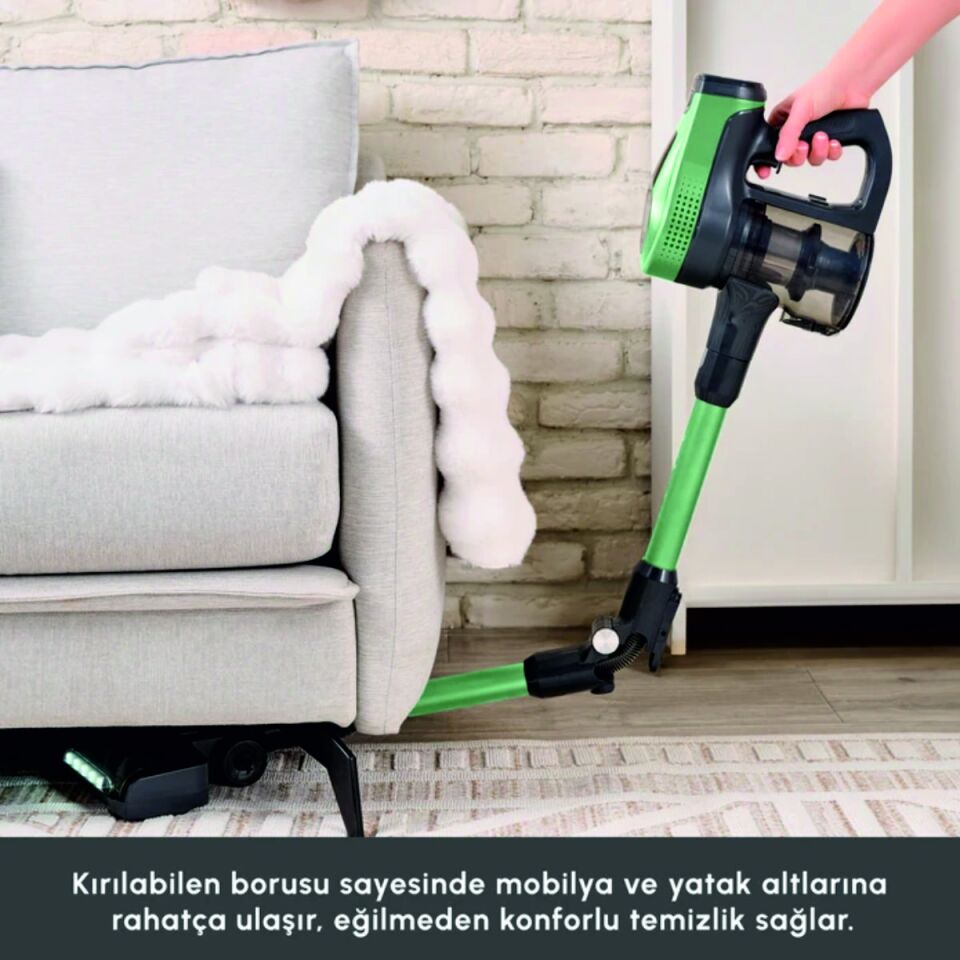 Karaca Vantuz Power Up Max Dik Süpürge Sage Greena