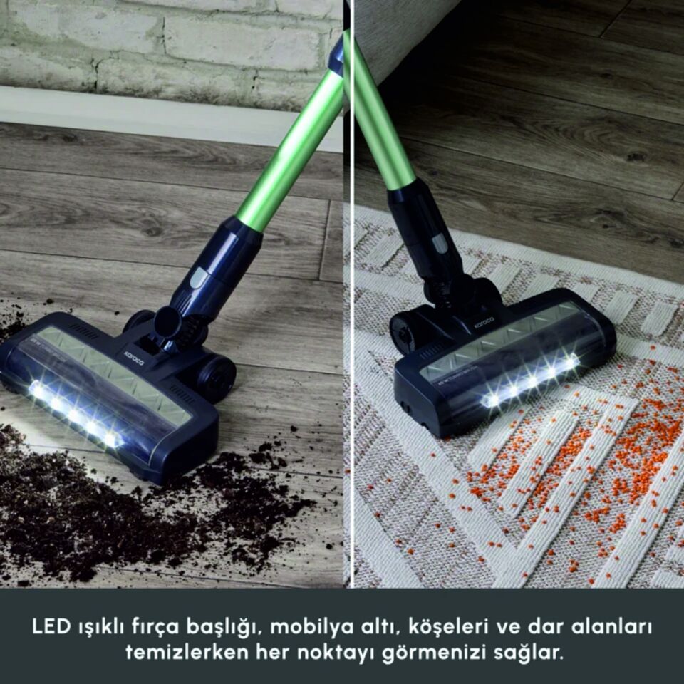 Karaca Vantuz Power Up Max Dik Süpürge Sage Greena