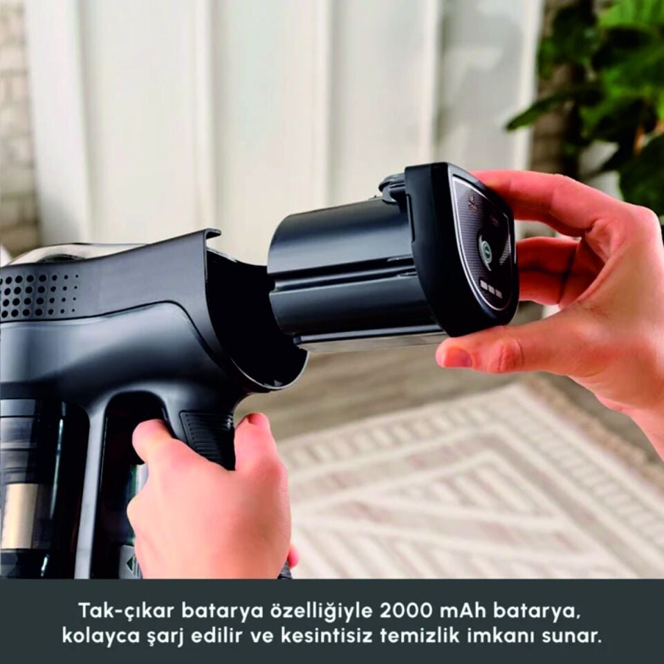 Karaca Vantuz Power Up Max Dik Süpürge Sage Greena