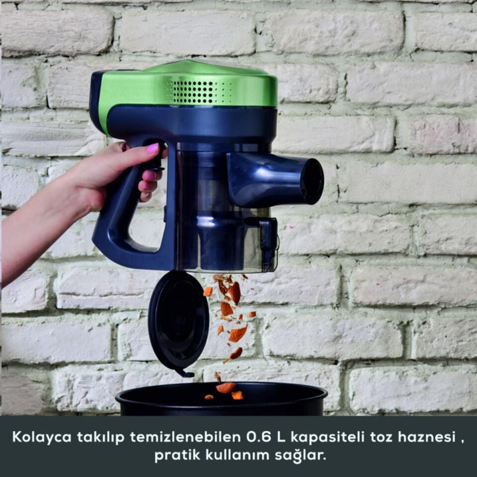 Karaca Vantuz Power Up Max Dik Süpürge Sage Greena