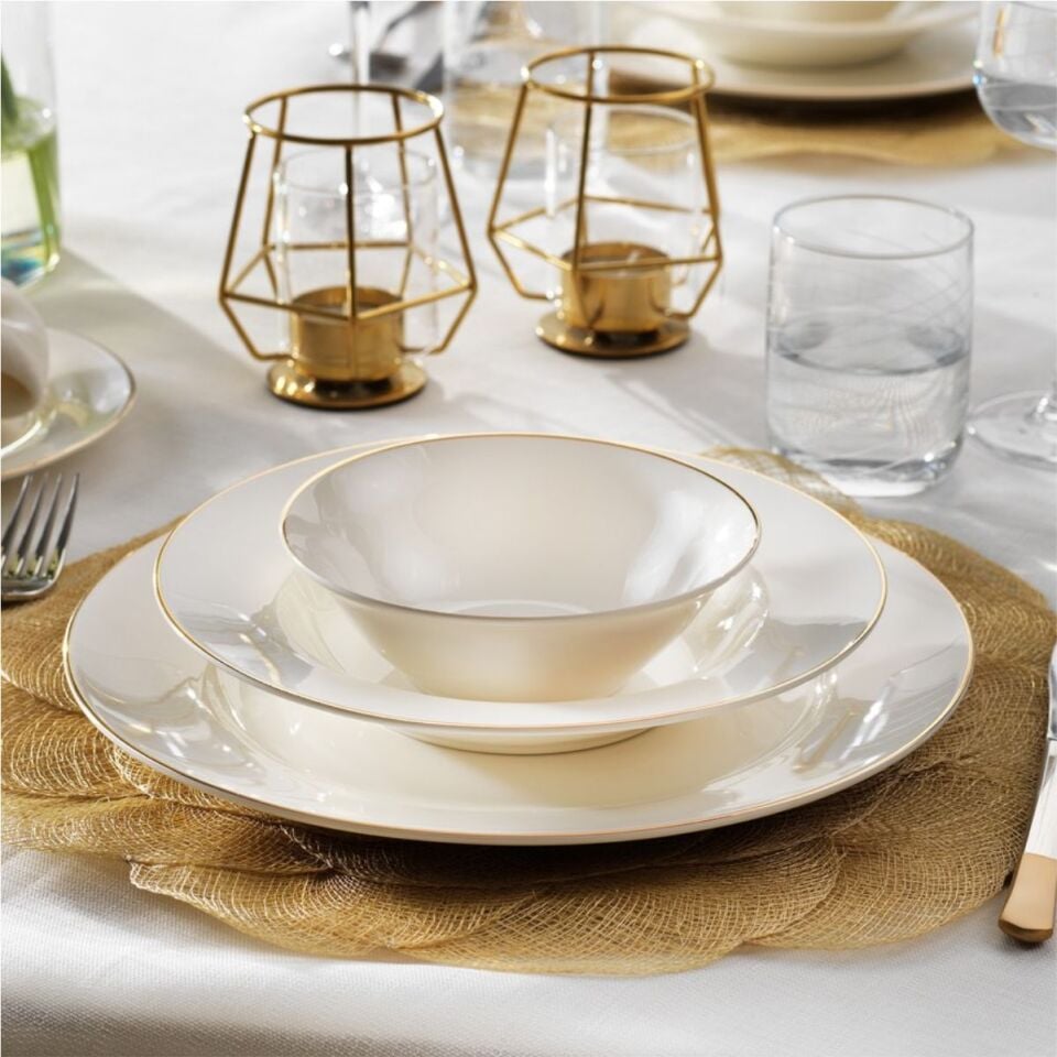 Schafer Fiesta Yemek Takımı 24 Parça-Gold