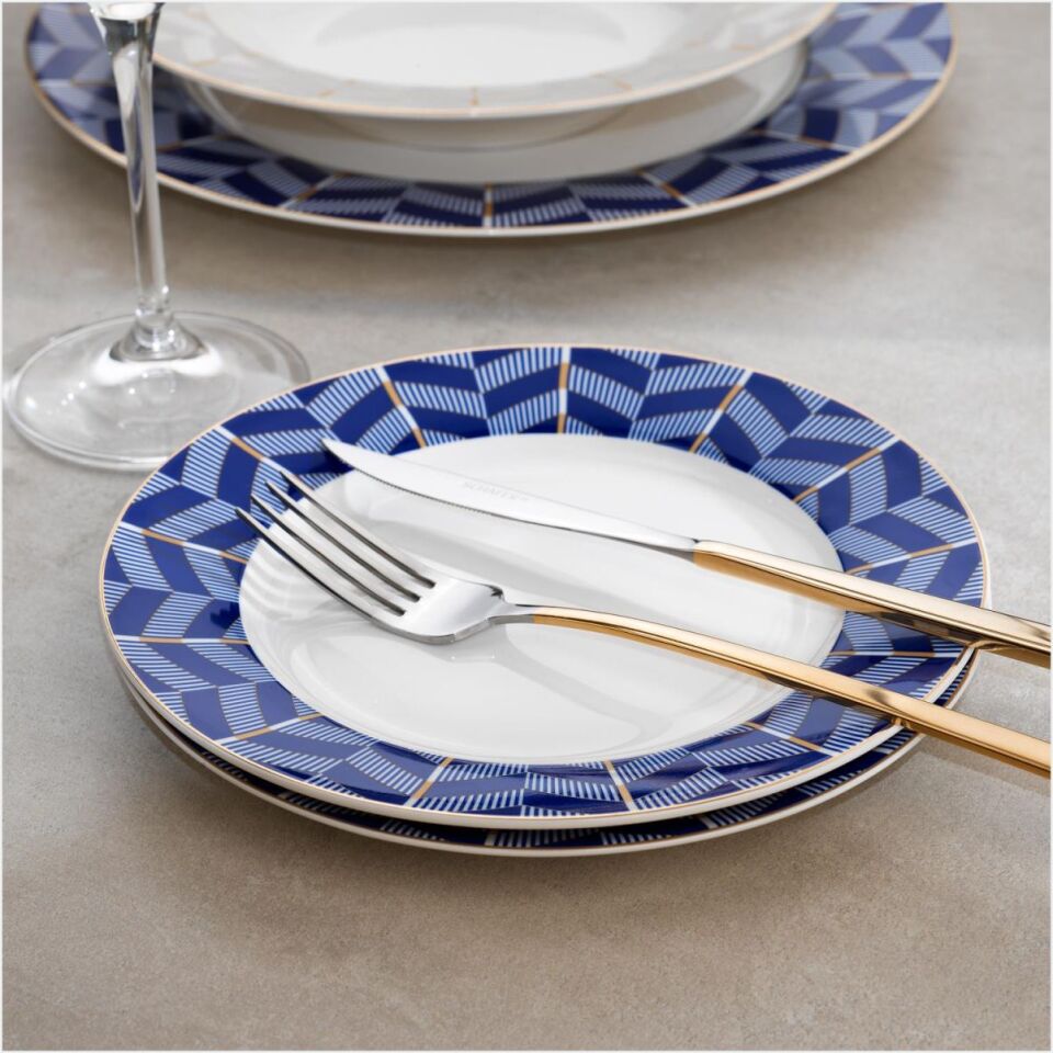 Schafer Fiesta Yemek Takımı 24 Parça-Lacivert