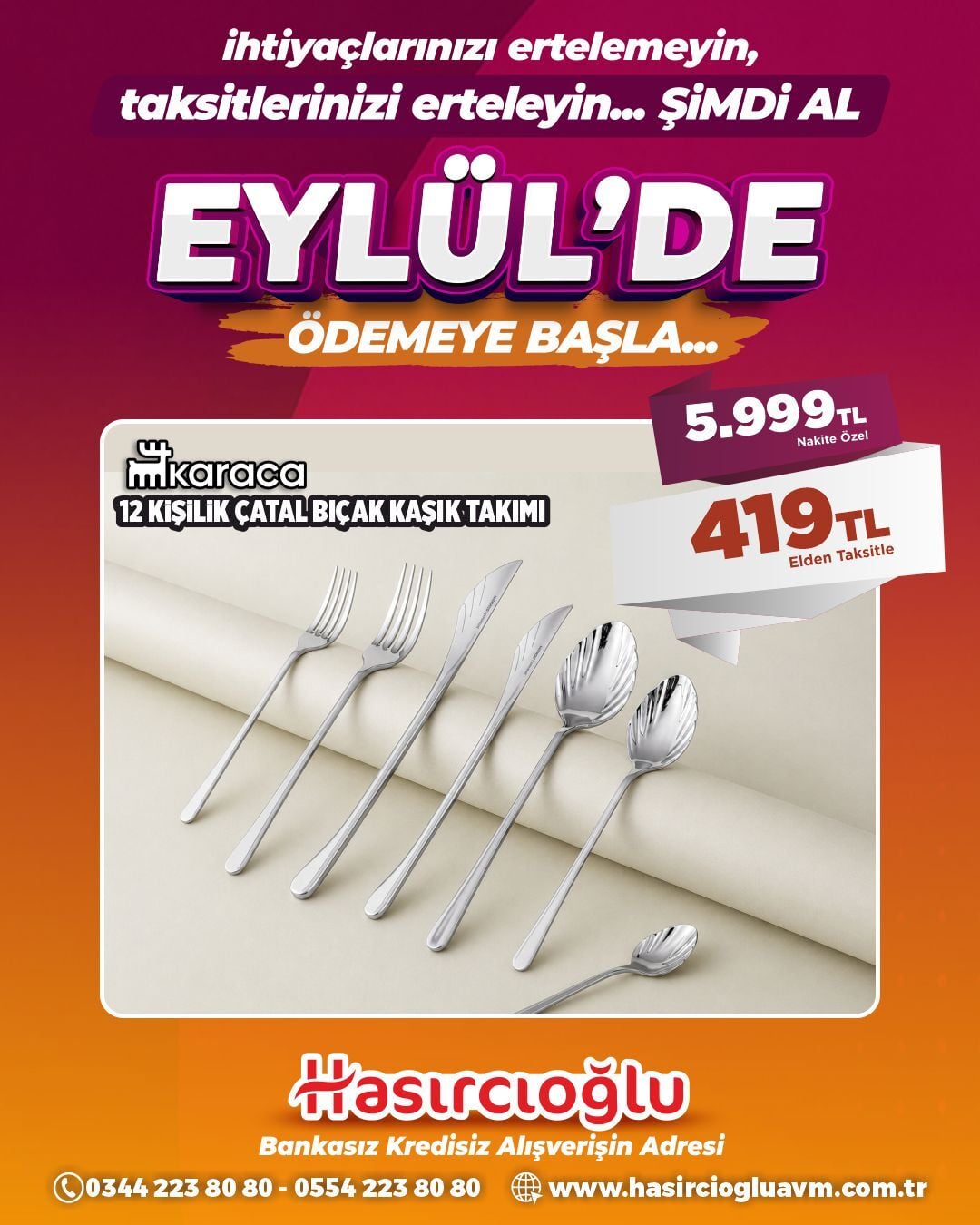 kARACA  12 KİŞİLİK ÇATAL BIÇAK KAŞIK TAKIMI
