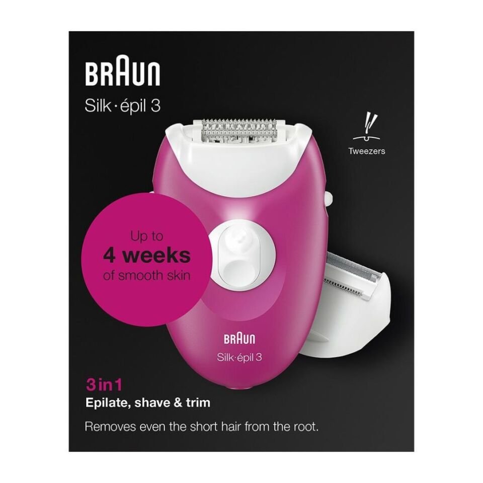 Braun Silk Epil 3 3276 Smartlight, 2'Si 1 Arada Epilatör