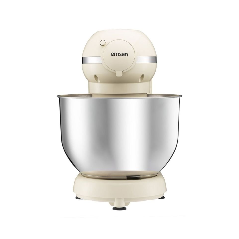 Emsan Bella Gusto Maxi Krem Stand Mikser Mutfak Şefi 1300W 5 Lt (Kıyma Çekme /Sucuk-Sosis/İçli Köfte Aparatlı/Smooth Hazneli)