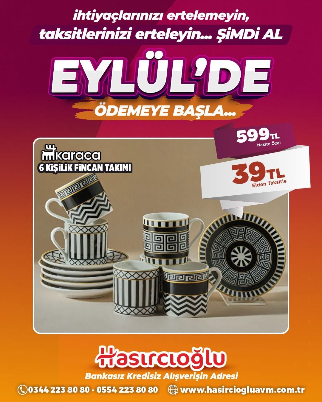 Karaca   6 KİŞİLİK FİNCAN TAKIMI