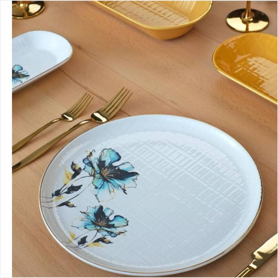 Glore Asya Blue Flower Yemek Takımı 31 Parça