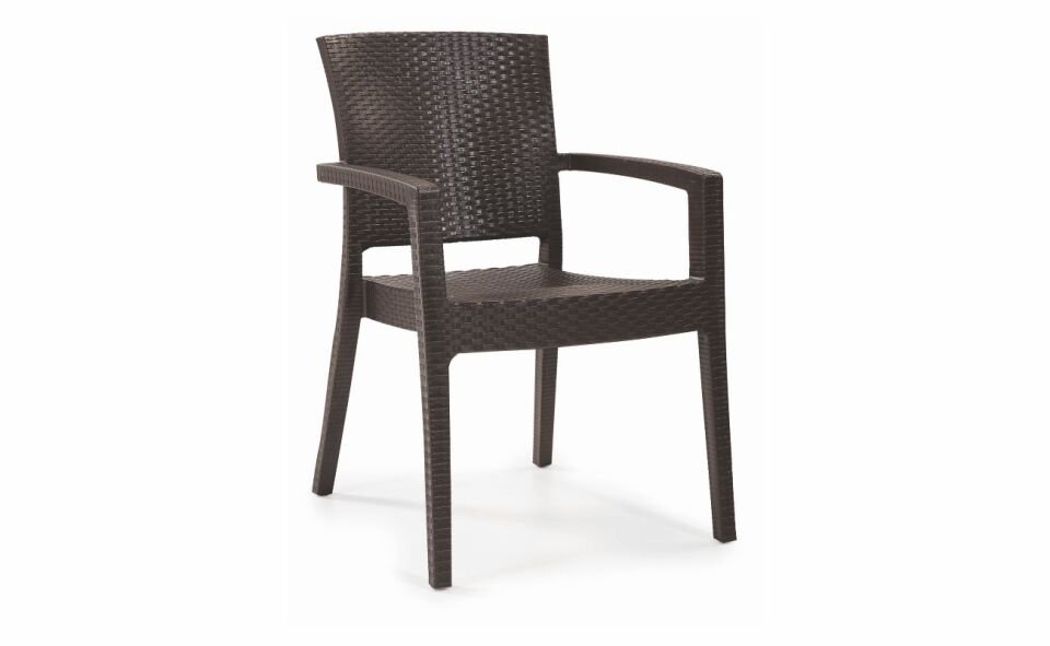 Purtaş İtali 90X150 Zeugma Kahve Camlı Masa Takımı