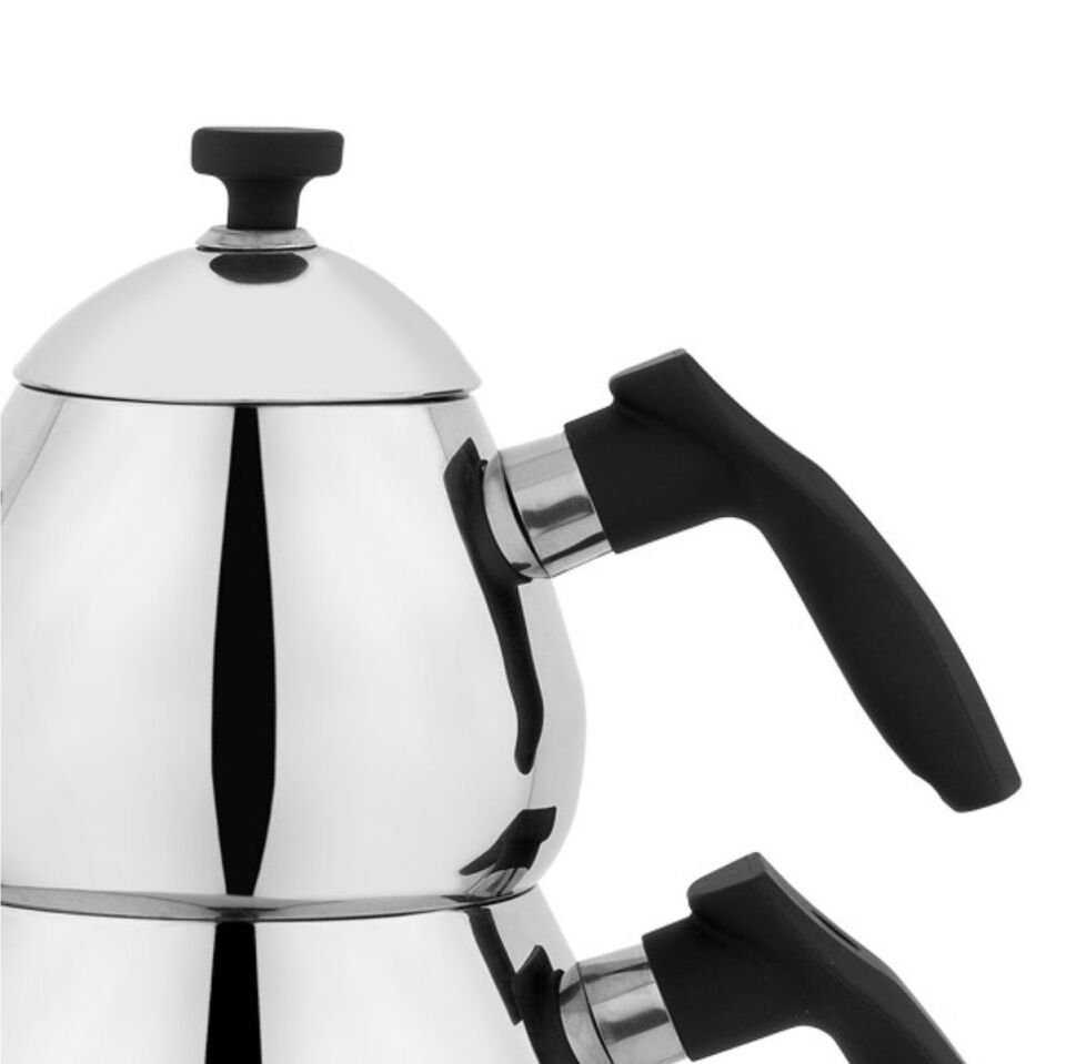 Schafer Tea Chef Orta Boy Çaydanlık Takımı 4 Parça-Siyah