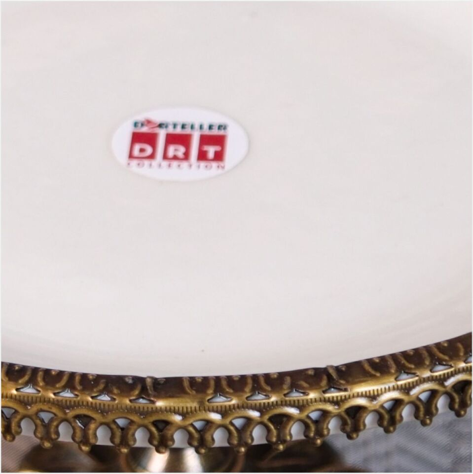 DRT*6358  21 CM LÜKS AYAKLI ESKİTME TELLİ SEMAZEN SUNUMLUK