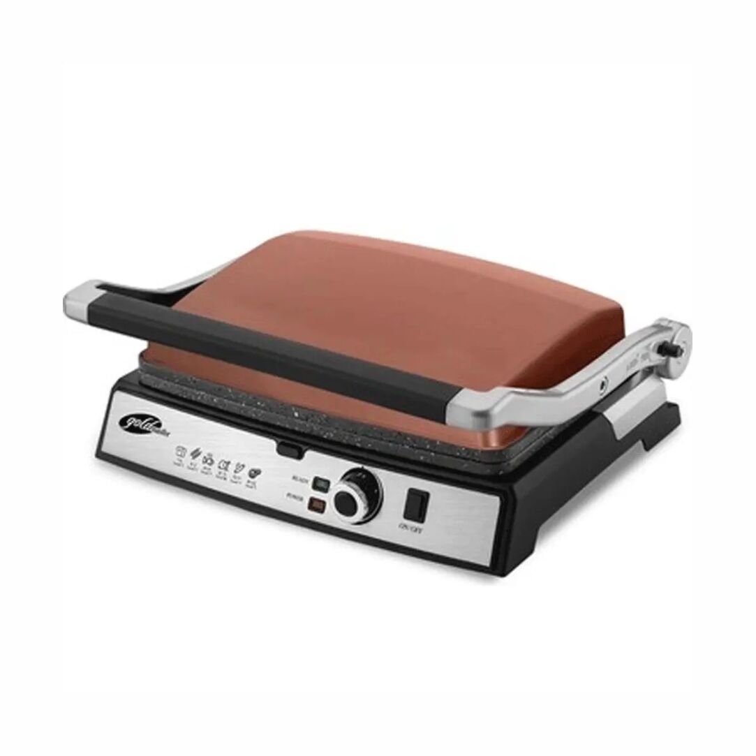 Goldmaster GM-7450G Tostmix 2000 W Granit Tost Makinesi Gold