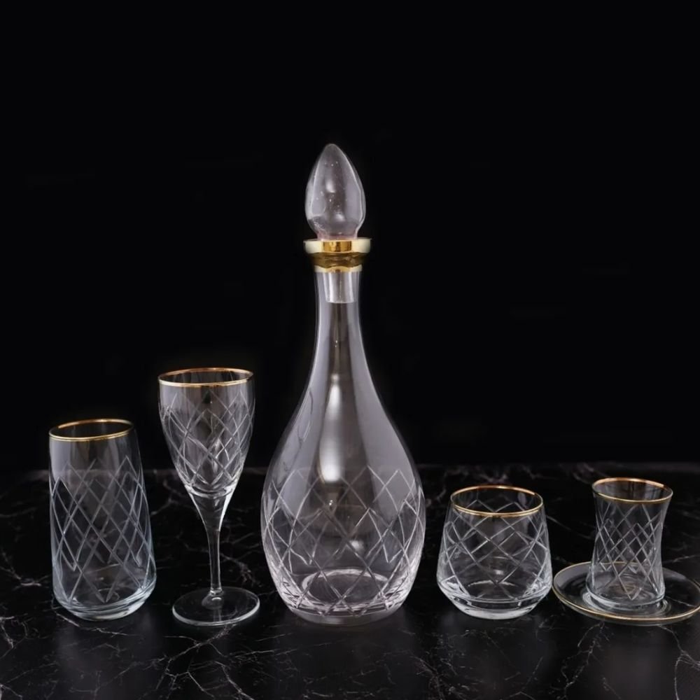 DNZ-ART KARİZMA 31 PARÇA SOFRA SETİ ALTIN