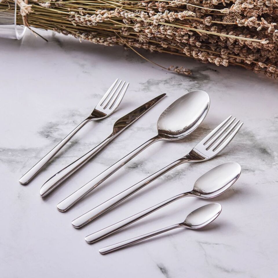 Emsan Elegance Bello 84 Parça 12 Kişilik Çatal Kaşık Bıçak Seti Lüks Kutulu