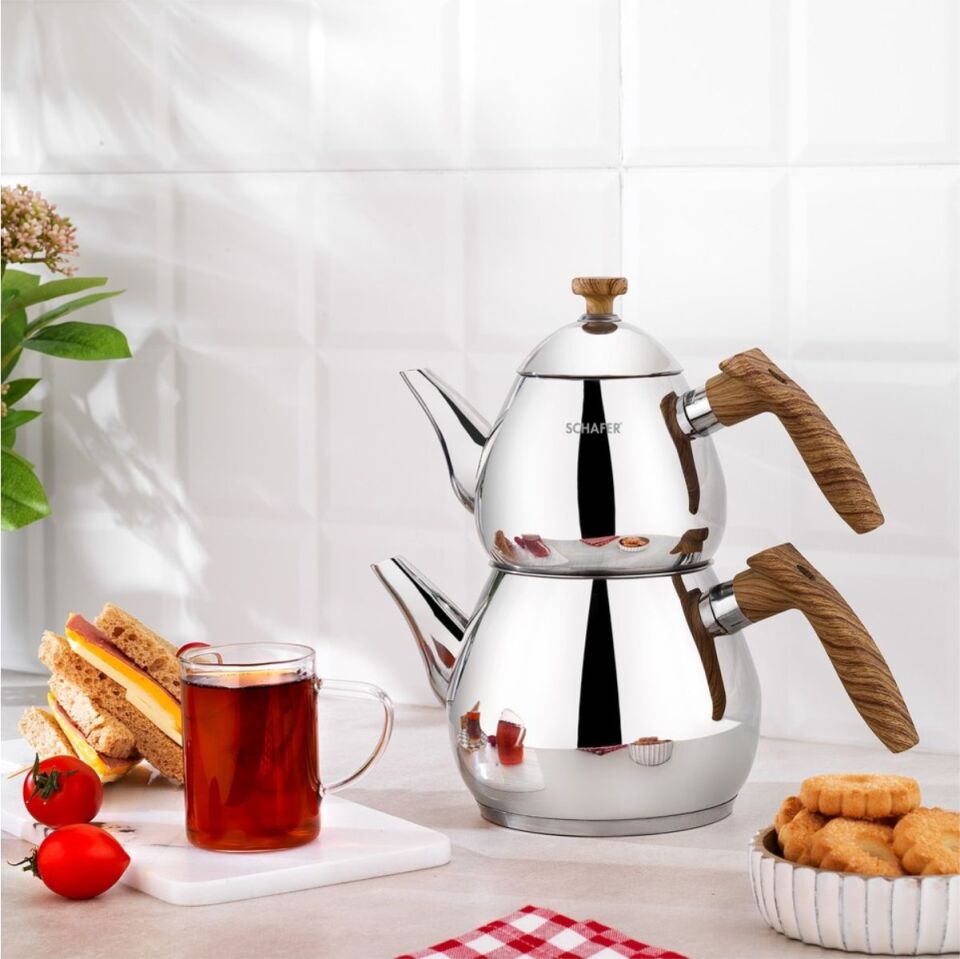 Schafer Tea Chef Küçük Boy Çaydanlık Takımı 4 Parça-Kahve