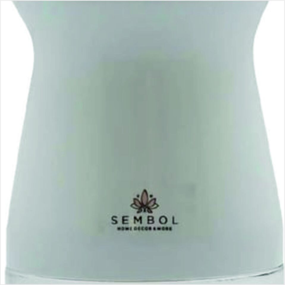Sembol Kıtchen Art-90 Silindir 16 Cm Kavanoz Whıte-Gold