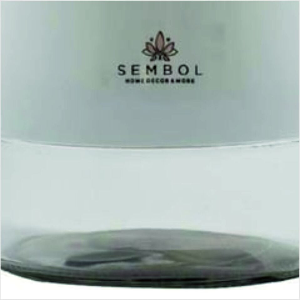 Sembol Kıtchen Art-90 Silindir 16 Cm Kavanoz Whıte-Gold