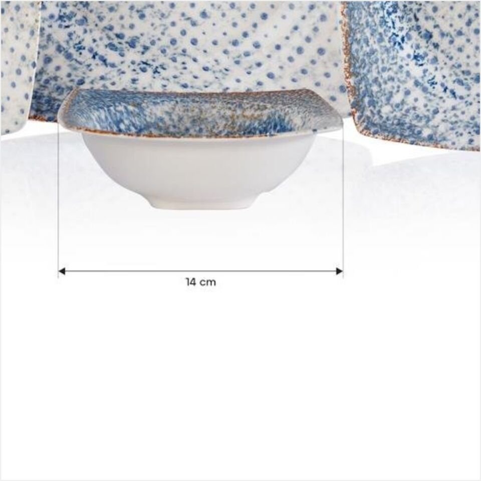 Schafer Earth Yemek Takımı 24 Parça-Mavi