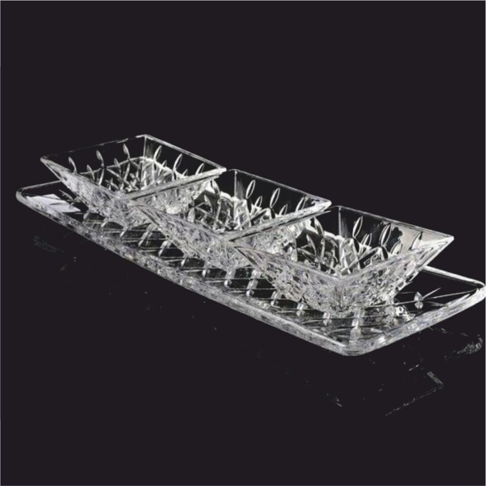 REKABET ESR 007 CHESTER 3'LÜ TABAKLI CAM KASE