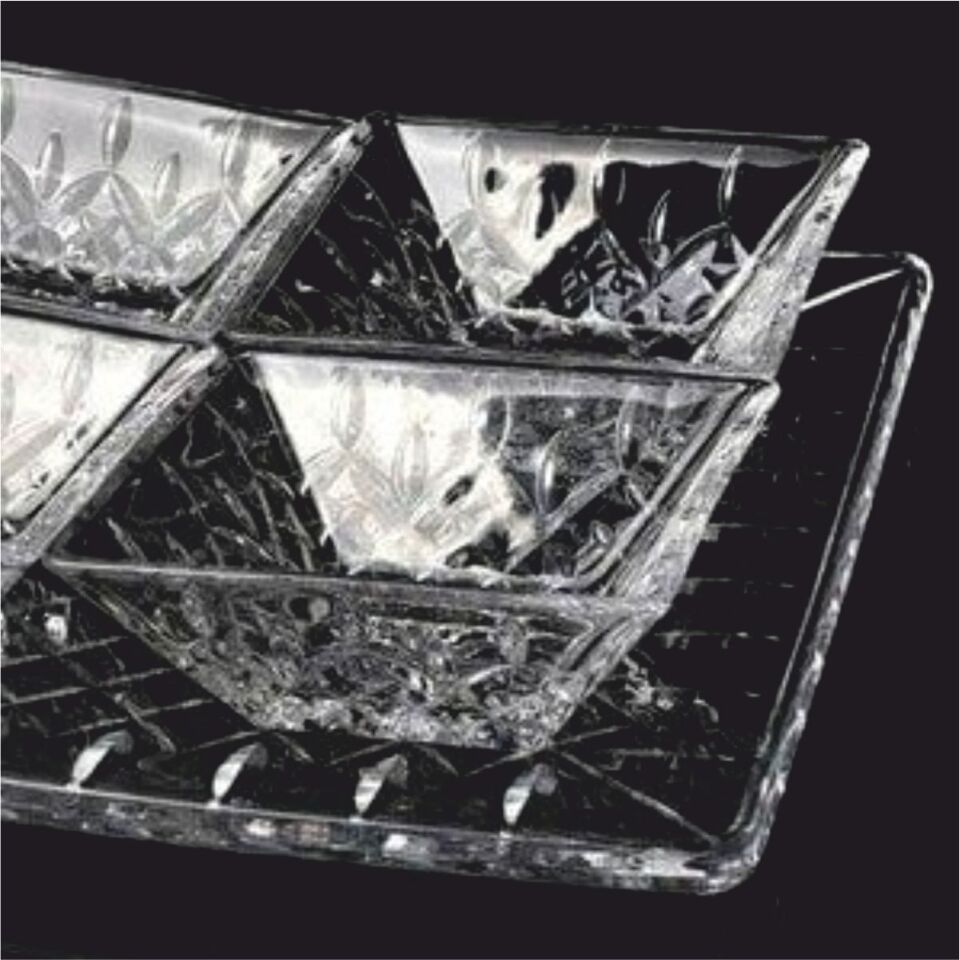 REKABET ESR 008 CHESTER 4'LÜ TABAKLI CAM KASE