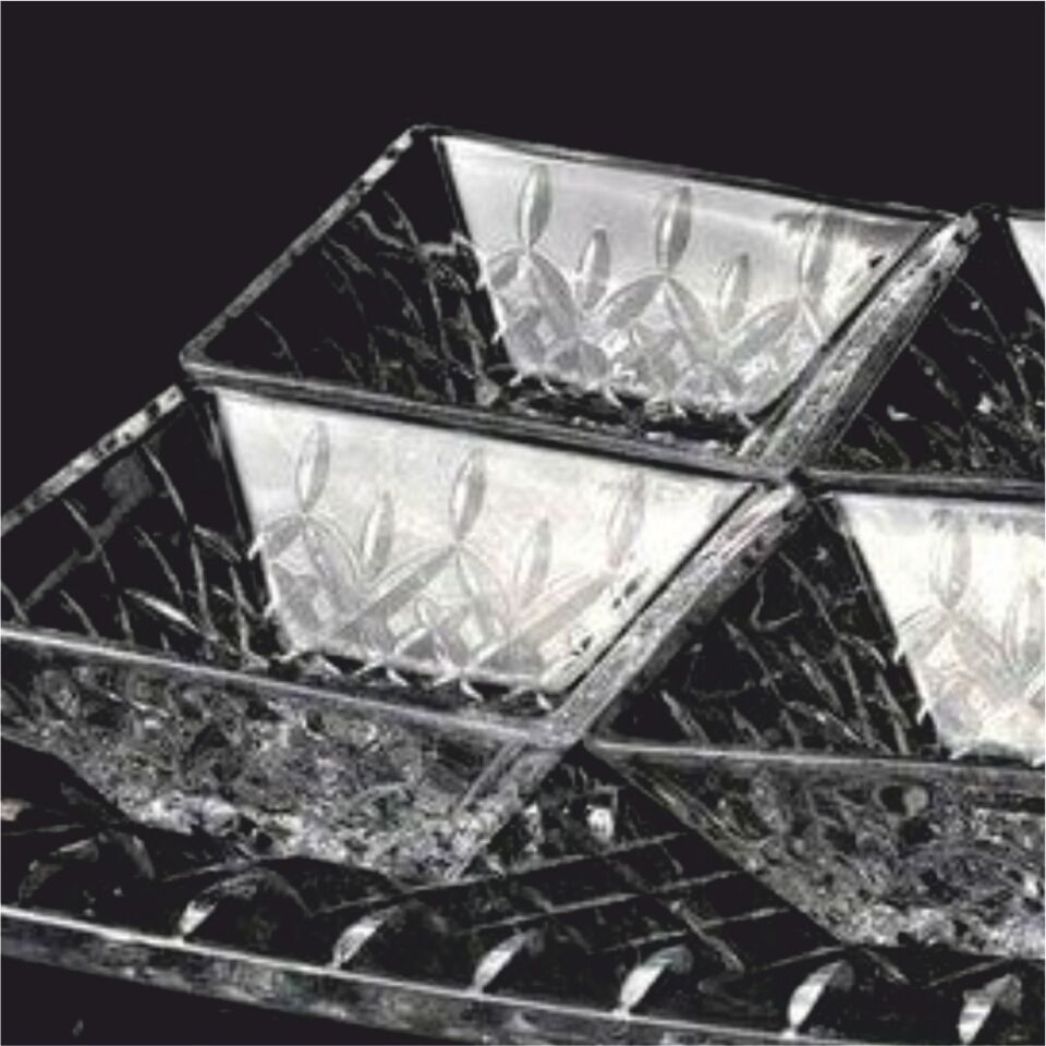 REKABET ESR 008 CHESTER 4'LÜ TABAKLI CAM KASE