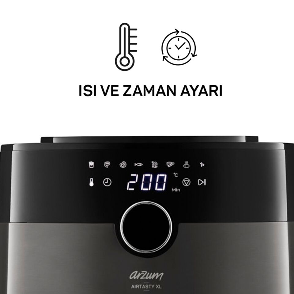Arzum AR2074-B Airtasty XL Sıcak Hava Fritözü - Bakır