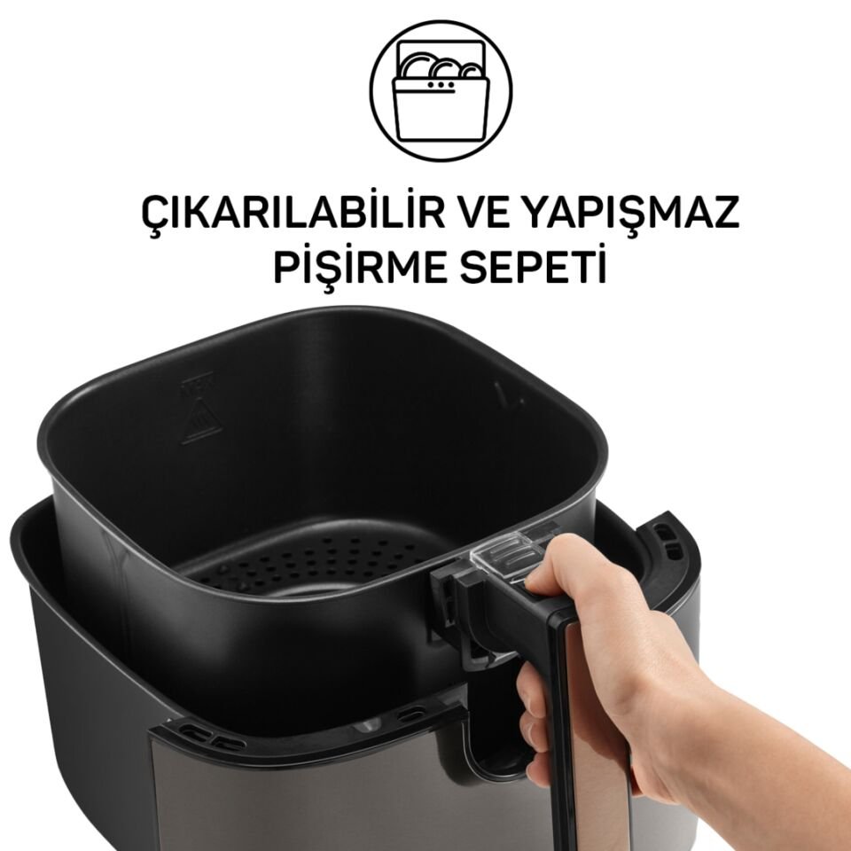 Arzum AR2074-B Airtasty XL Sıcak Hava Fritözü - Bakır