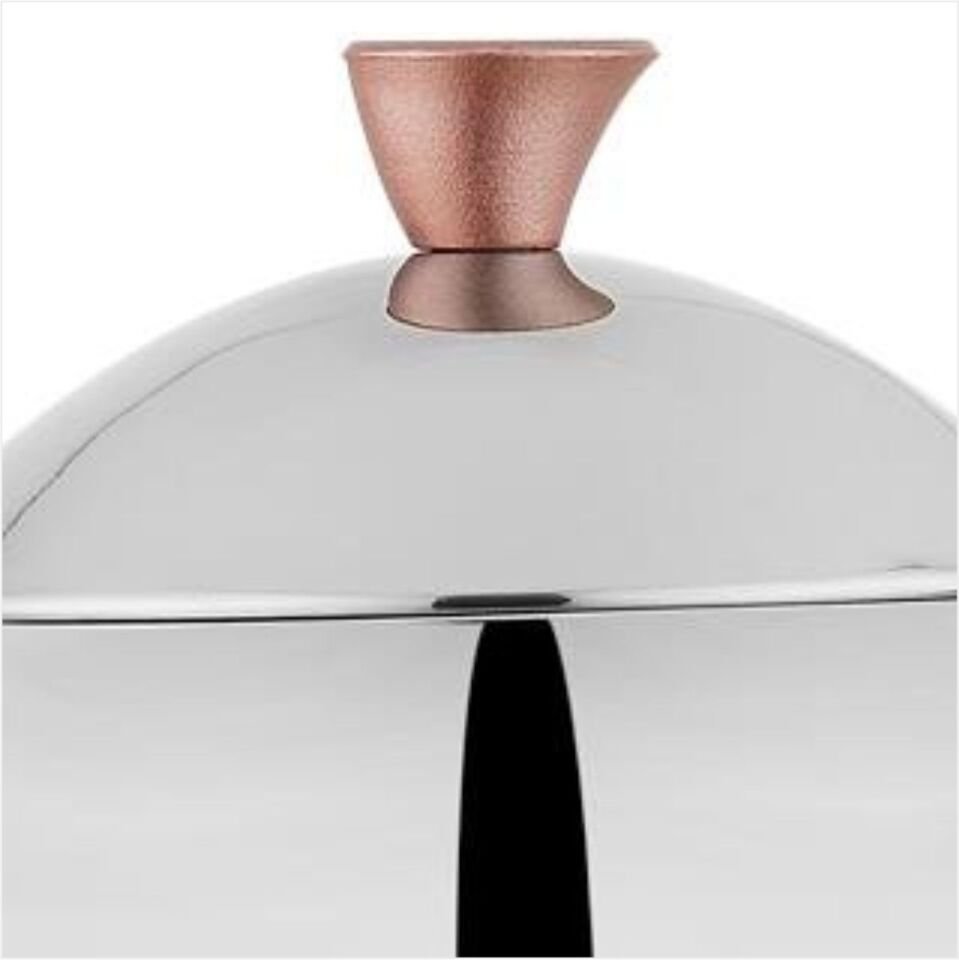 SCHAFER ALEXA AİLE BOYU ÇELİK ÇAYDANLIK TAKIMI 4 PARÇA ROSEGOLD