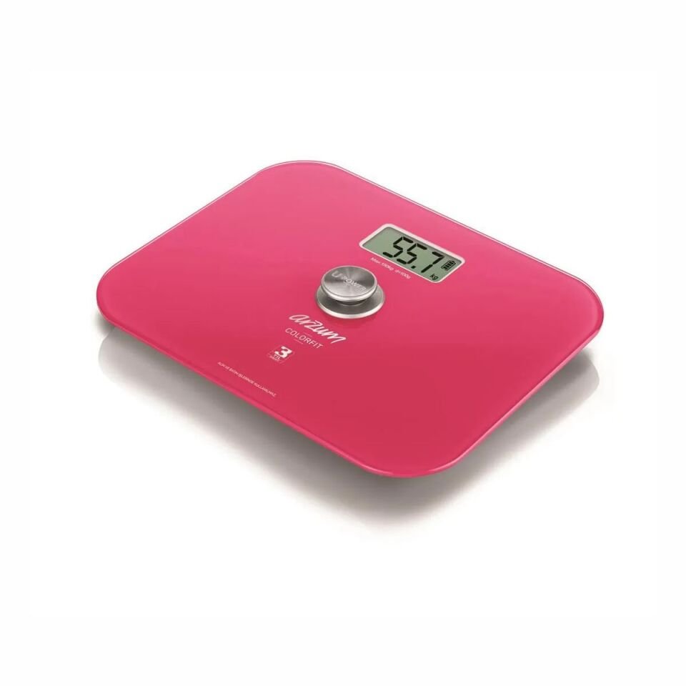 Arzum AR5034 Colorfit Çevre Dostu Cam Dijital Baskül Pembe